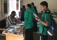 اقبال من الطلاب على الترشح لانتخابات الاتحادات الطلابية بجامعة بنها