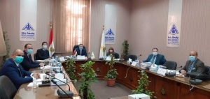 لجنة قيادات جامعة بنها تستقبل المتقدمين للوظائف القيادية