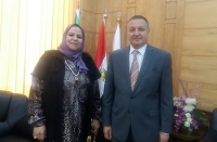 سامية عبدالحميد أمينا بجامعة بنها