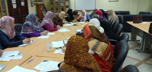 اجتماع لمتابعة أعمال وحدة الجوده بالكليه