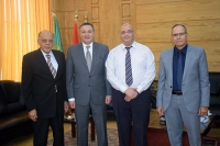 رئيس جامعة بنها يستقبل فريق منظومة الجودة الإدارية