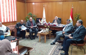 إجتماع لجنة السلامة والصحة المهنية بجامعة بنها