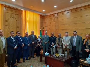 المغربى يستقبل وفد المركز القومى للقياس بوحدة مشروعات التعليم العالى