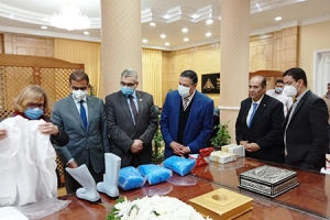 من خلال برتوكول التعاون بين جامعة بنها وروتاري مصر: مستلزمات للحماية الشخصية للأطقم الطبية بمستشفى بنها الجامعي