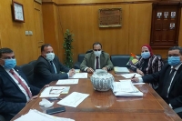 لجنة قيادات جامعة بنها تستقبل المتقدمين للوظائف الإشرافية