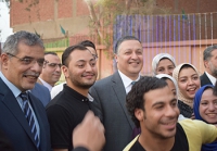 «السعيد» و«المغربى» يشاركان طلاب المدن الجامعية والعاملين حفل إفطار رمضان