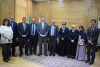 خلال إستقباله وفد جامعة رأس الخيمة: السعيد يشيد بالعلاقات المصرية – الإماراتية
