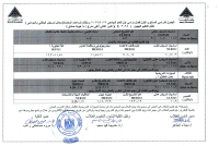 الجدول الدراسى المستوى الاول فصل دراسى اول للعام الجامعى 2026/2027